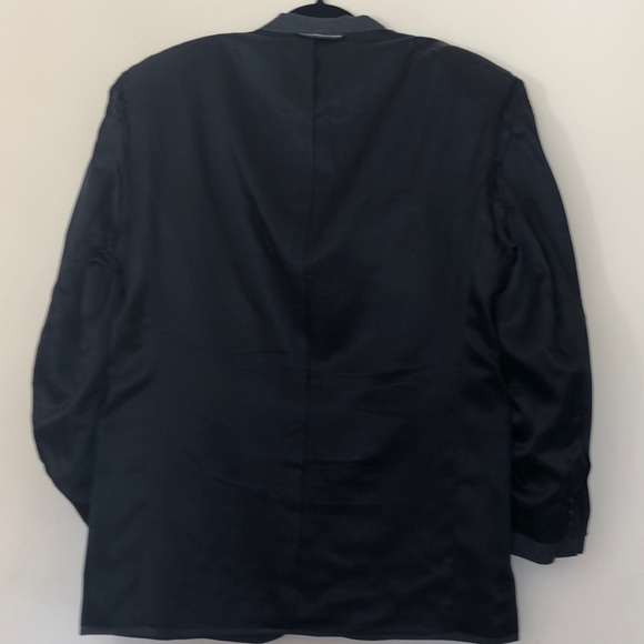 Paul Dione Gray & Blue Plaid 2-Button Blazer 42S - Picture 8 of 8